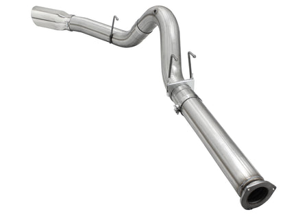 Atlas 5 Inch Aluminized Steel Dpf-Back Exhaust System w/Tip Ford Diesel Trucks 15-16 V8-6.7L (td) aFe Power-2