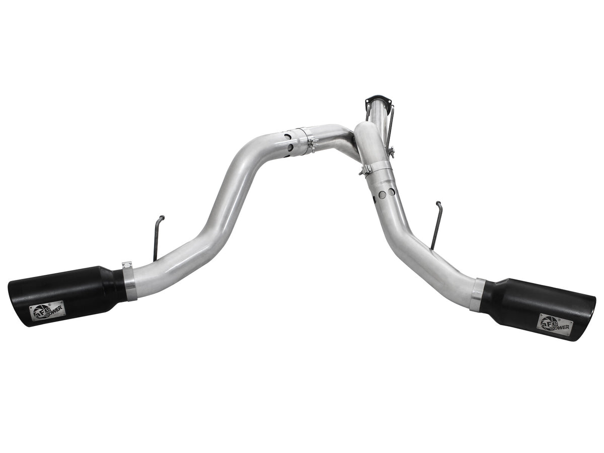 Atlas 4 Inch Aluminized Steel Dpf-Back Exhaust System w/ Tip Ford Diesel Trucks 11-14 V8-6.7L (td) aFe Power-7
