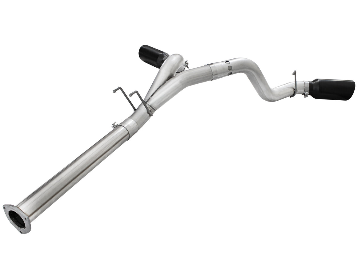 Atlas 4 Inch Aluminized Steel Dpf-Back Exhaust System w/ Tip Ford Diesel Trucks 11-14 V8-6.7L (td) aFe Power-8
