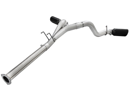 Atlas 4 Inch Aluminized Steel Dpf-Back Exhaust System w/ Tip Ford Diesel Trucks 11-14 V8-6.7L (td) aFe Power-8