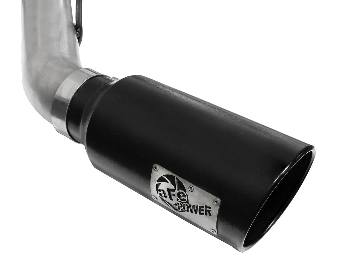 Atlas 4 Inch Aluminized Steel Dpf-Back Exhaust System w/ Tip Ford Diesel Trucks 11-14 V8-6.7L (td) aFe Power-11