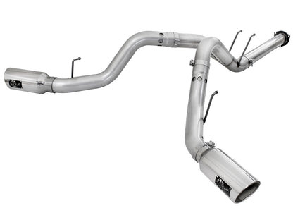 Atlas 4 Inch Aluminized Steel Dpf-Back Exhaust System w/ Tip Ford Diesel Trucks 11-14 V8-6.7L (td) aFe Power