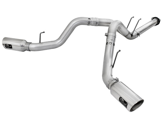 Atlas 4 Inch Aluminized Steel Dpf-Back Exhaust System w/ Tip Ford Diesel Trucks 11-14 V8-6.7L (td) aFe Power