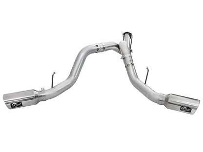 Atlas 4 Inch Aluminized Steel Dpf-Back Exhaust System w/ Tip Ford Diesel Trucks 11-14 V8-6.7L (td) aFe Power-1