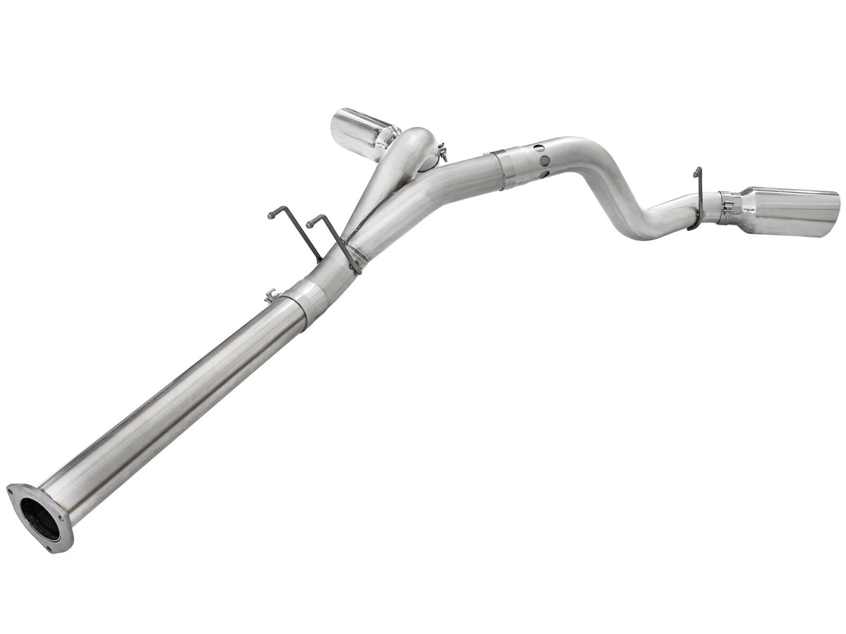 Atlas 4 Inch Aluminized Steel Dpf-Back Exhaust System w/ Tip Ford Diesel Trucks 11-14 V8-6.7L (td) aFe Power-2