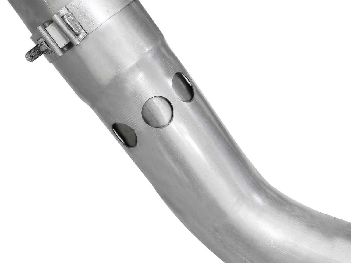 Atlas 4 Inch Aluminized Steel Dpf-Back Exhaust System w/ Tip Ford Diesel Trucks 11-14 V8-6.7L (td) aFe Power-3