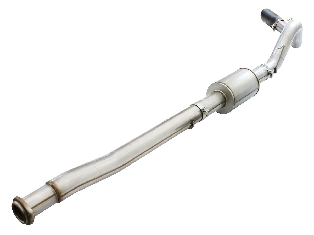 Atlas 4 Inch Aluminized Steel Cat-Back Exhaust System w/ Muffler & Black Tip Ford F-150 15-20 V6-2.7L/3.5L (tt) aFe Power-2