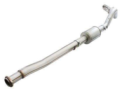 Atlas 4 Inch Aluminized Steel Cat-Back Exhaust System w/ Muffler & Polished Tip Ford F-150 15-19 V6-2.7L/3.5L (tt) aFe Power-2