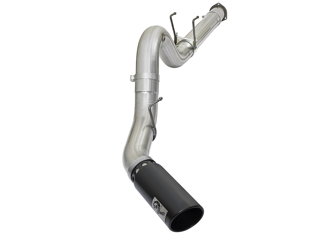 Atlas 5 Inch Aluminized Steel Dpf-Back Exhaust System w/ Tip Ford Diesel Trucks 17-26 V8-6.7L (td) aFe Power-8