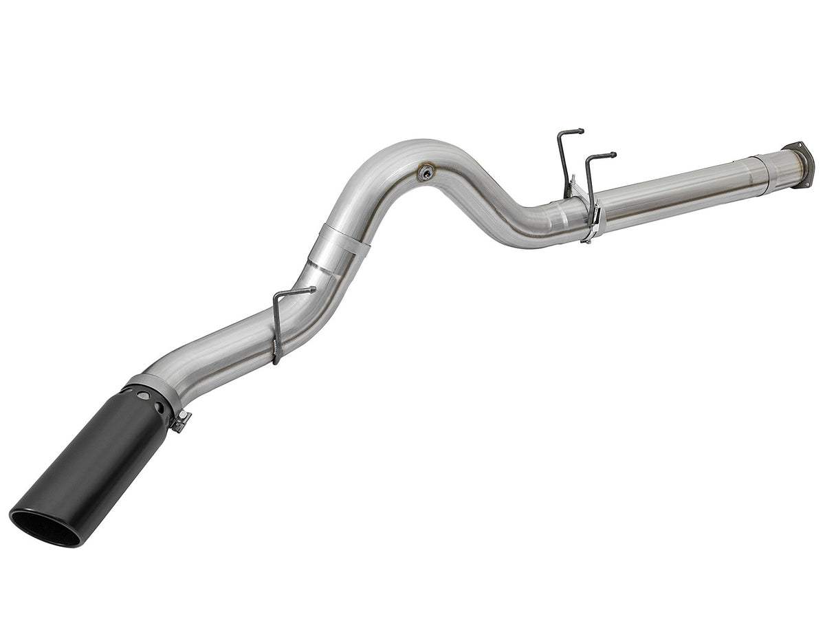 Atlas 5 Inch Aluminized Steel Dpf-Back Exhaust System w/ Tip Ford Diesel Trucks 17-26 V8-6.7L (td) aFe Power-9