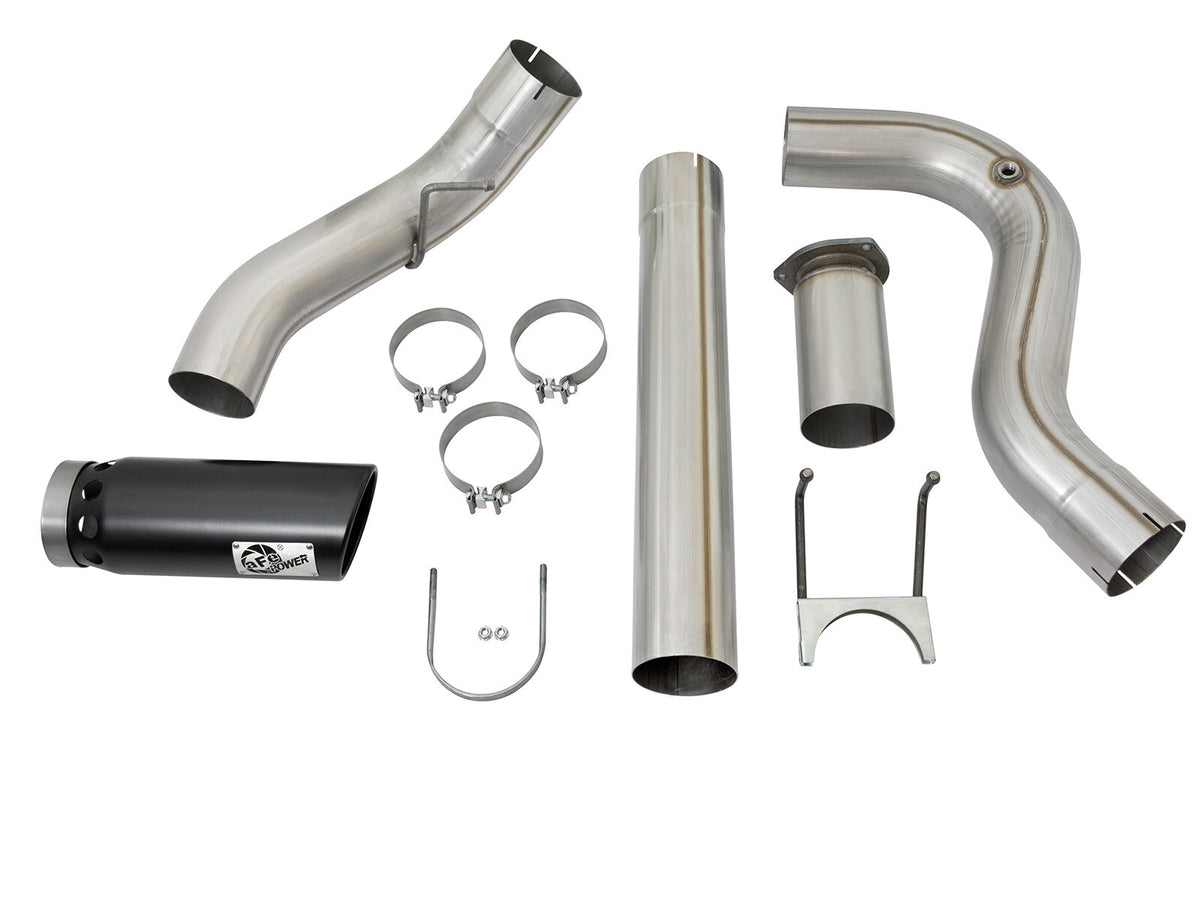 Atlas 5 Inch Aluminized Steel Dpf-Back Exhaust System w/ Tip Ford Diesel Trucks 17-26 V8-6.7L (td) aFe Power-14