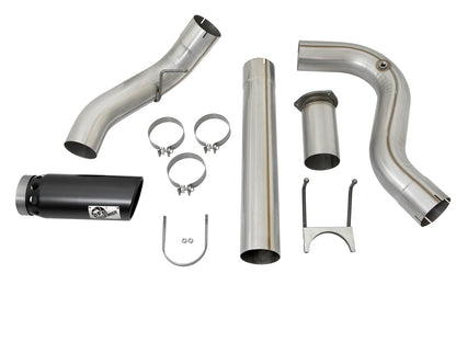 Atlas 5 Inch Aluminized Steel Dpf-Back Exhaust System w/ Tip Ford Diesel Trucks 17-26 V8-6.7L (td) aFe Power-14