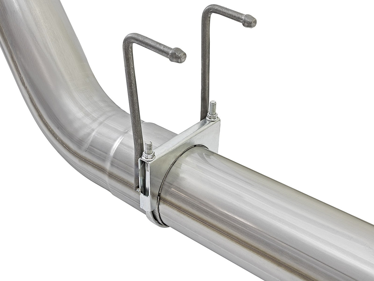 Atlas 5 Inch Aluminized Steel Dpf-Back Exhaust System w/ Tip Ford Diesel Trucks 17-26 V8-6.7L (td) aFe Power-3