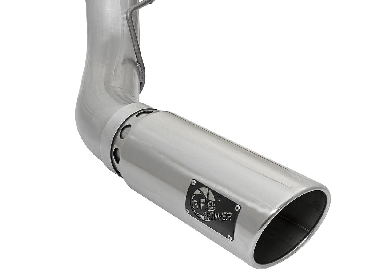 Atlas 5 Inch Aluminized Steel Dpf-Back Exhaust System w/ Tip Ford Diesel Trucks 17-26 V8-6.7L (td) aFe Power-4