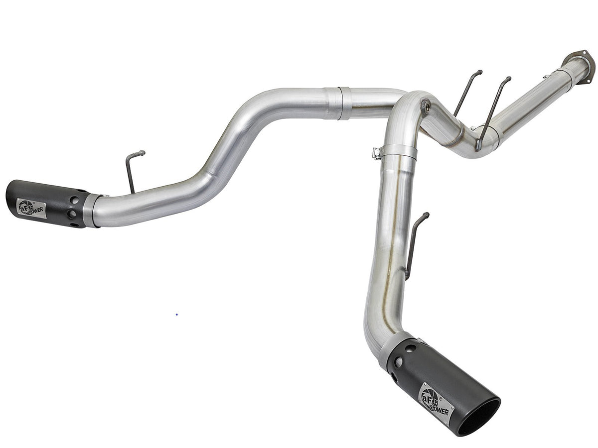 Atlas 4 Inch Aluminized Steel Dpf-Back Exhaust System w/ Tip Ford Diesel Trucks 17-26 V8-6.7L (td) aFe Power-1