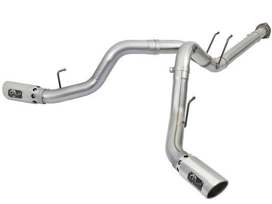 Atlas 4 Inch Aluminized Steel Dpf-Back Exhaust System w/ Tip Ford Diesel Trucks 17-26 V8-6.7L (td) aFe Power