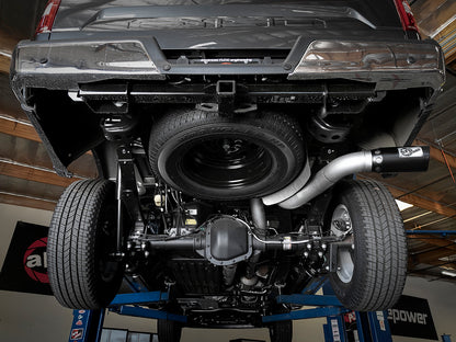 Atlas 4 Inch Aluminized Steel Dpf-Back Exhaust System w/ Tip Ford F-150 18-20 V6-3.0L (td) aFe Power-13