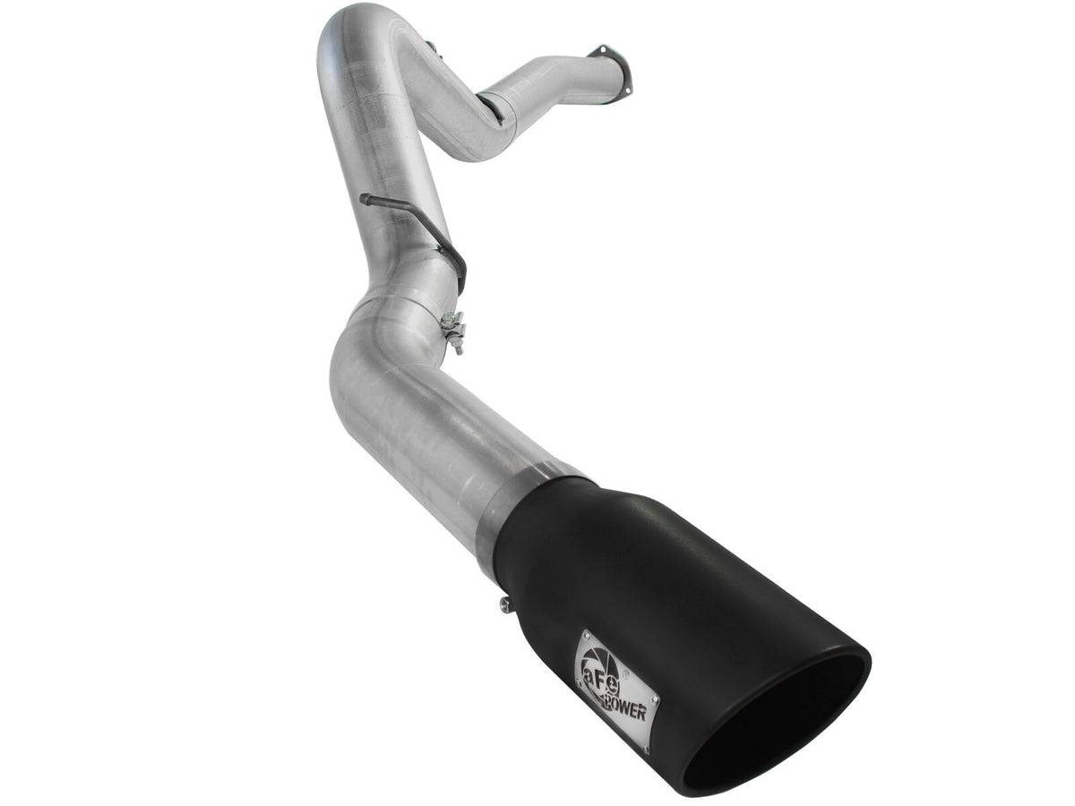 Atlas 5 Inch Aluminized Steel Dpf-Back Exhaust System w/Tip GM Diesel Trucks 07.5-10 V8-6.6L (td) Lmm aFe Power-4