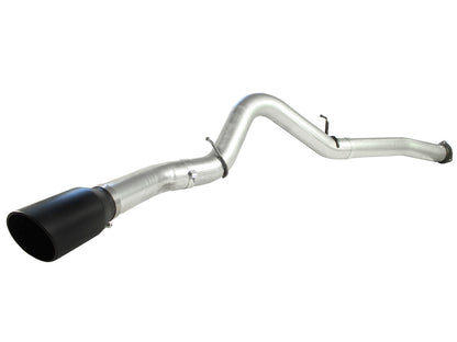 Atlas 5 Inch Aluminized Steel Dpf-Back Exhaust System w/Tip GM Diesel Trucks 07.5-10 V8-6.6L (td) Lmm aFe Power-5