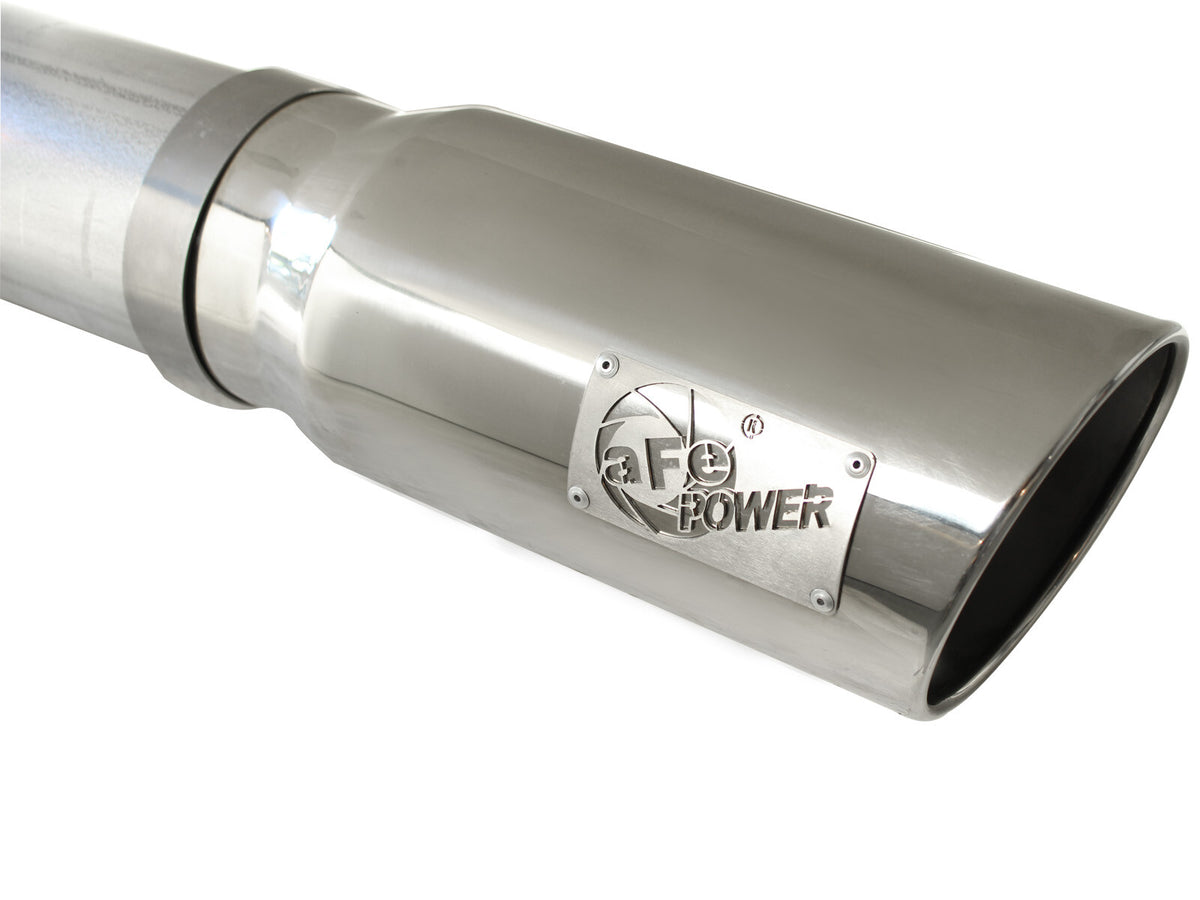 Atlas 5 Inch Aluminized Steel Dpf-Back Exhaust System w/Tip GM Diesel Trucks 07.5-10 V8-6.6L (td) Lmm aFe Power-3