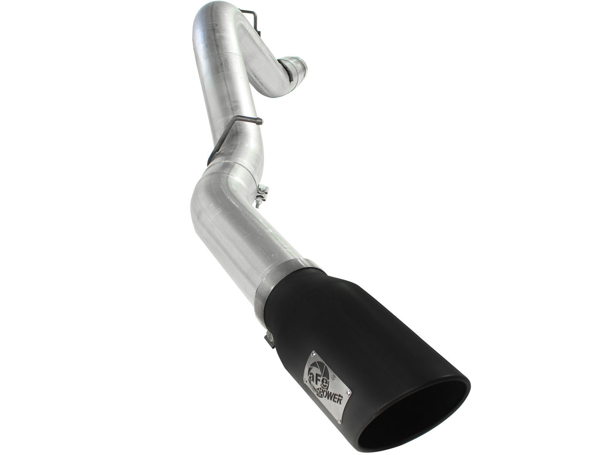Atlas 5 Inch Aluminized Steel Dpf-Back Exhaust System w/ Tip GM Diesel Trucks 11-16 V8-6.6L (td) Lml aFe Power-4