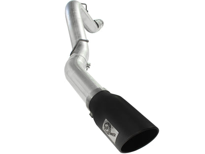 Atlas 5 Inch Aluminized Steel Dpf-Back Exhaust System w/ Tip GM Diesel Trucks 11-16 V8-6.6L (td) Lml aFe Power-4