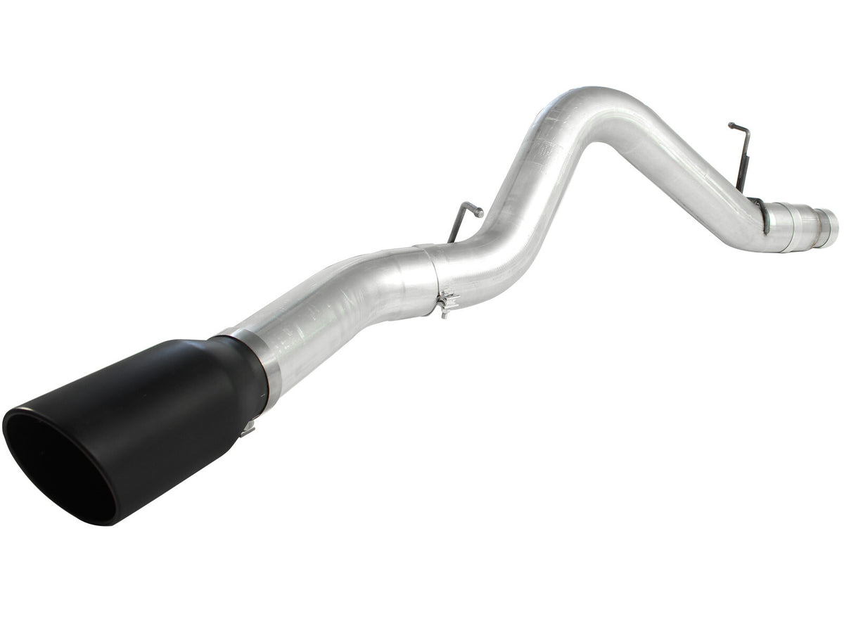 Atlas 5 Inch Aluminized Steel Dpf-Back Exhaust System w/ Tip GM Diesel Trucks 11-16 V8-6.6L (td) Lml aFe Power-5