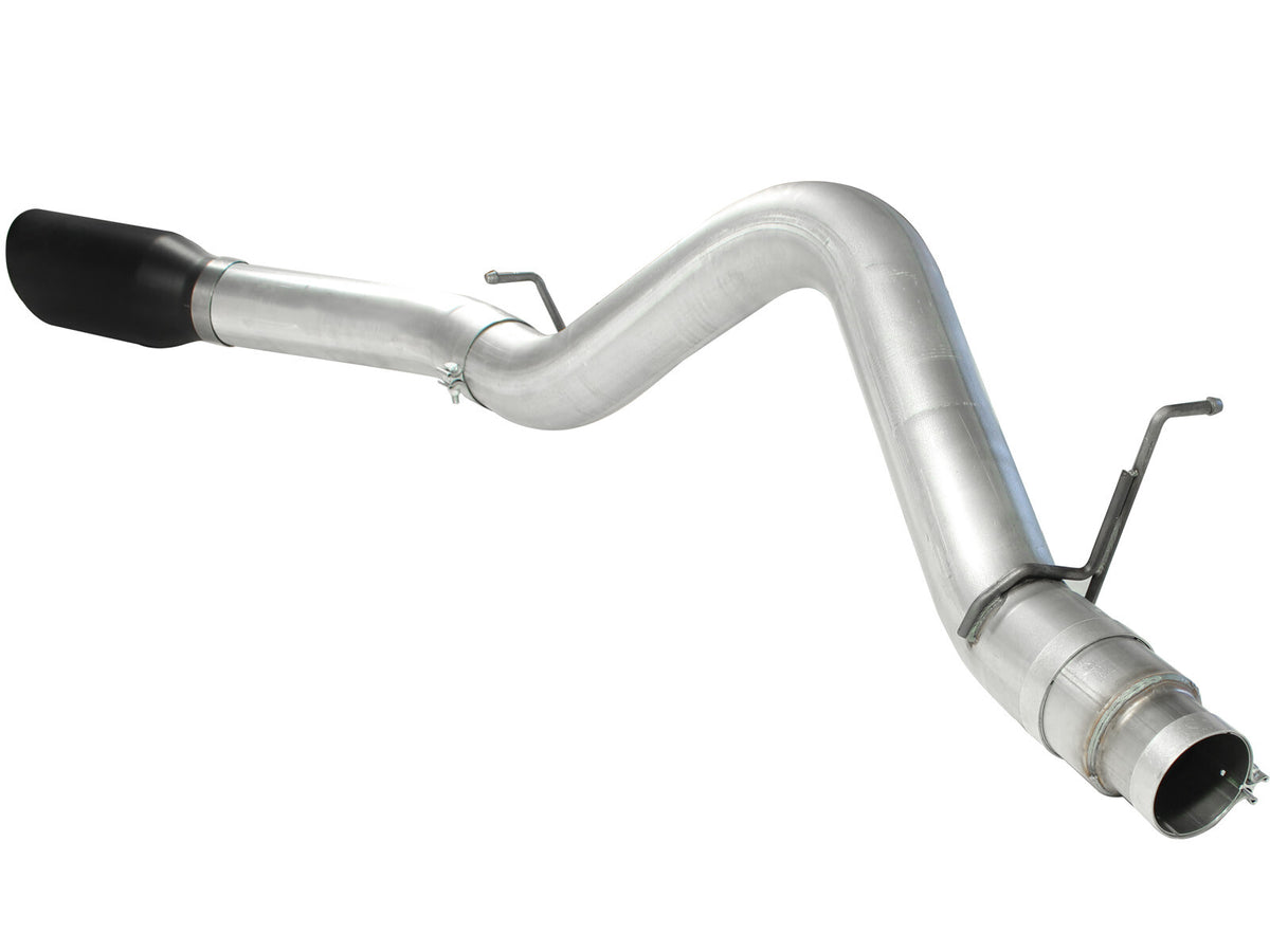 Atlas 5 Inch Aluminized Steel Dpf-Back Exhaust System w/ Tip GM Diesel Trucks 11-16 V8-6.6L (td) Lml aFe Power-6