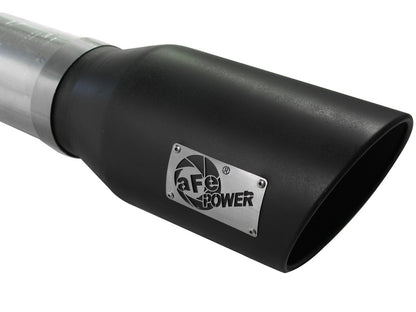 Atlas 5 Inch Aluminized Steel Dpf-Back Exhaust System w/ Tip GM Diesel Trucks 11-16 V8-6.6L (td) Lml aFe Power-7