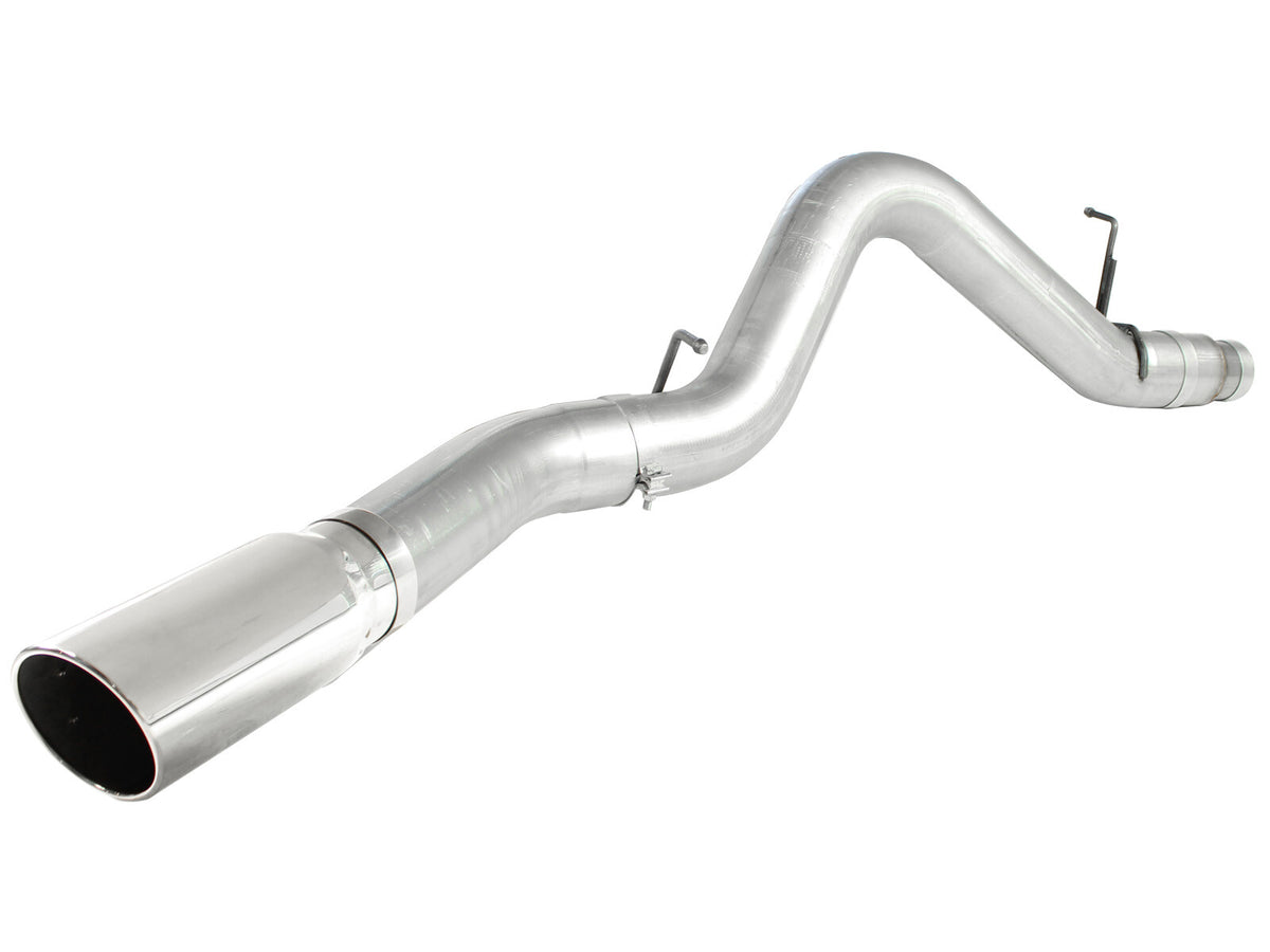 Atlas 5 Inch Aluminized Steel Dpf-Back Exhaust System w/ Tip GM Diesel Trucks 11-16 V8-6.6L (td) Lml aFe Power-1