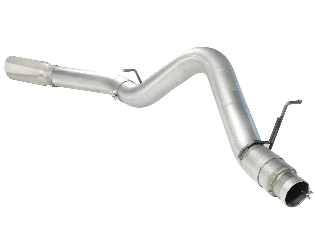 Atlas 5 Inch Aluminized Steel Dpf-Back Exhaust System w/ Tip GM Diesel Trucks 11-16 V8-6.6L (td) Lml aFe Power-2