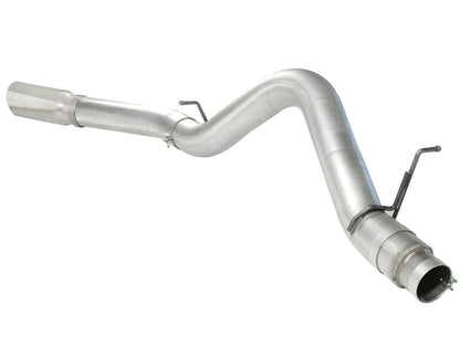 Atlas 5 Inch Aluminized Steel Dpf-Back Exhaust System w/ Tip GM Diesel Trucks 11-16 V8-6.6L (td) Lml aFe Power-2