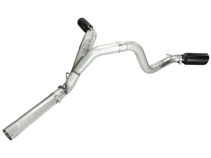 Atlas 4 Inch Aluminized Steel Dpf-Back Exhaust System w/ Tip GM Diesel Trucks 11-16 V8-6.6L (td) Lml aFe Power-7