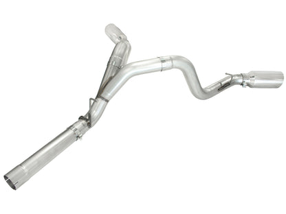 Atlas 4 Inch Aluminized Steel Dpf-Back Exhaust System w/ Tip GM Diesel Trucks 11-16 V8-6.6L (td) Lml aFe Power-2