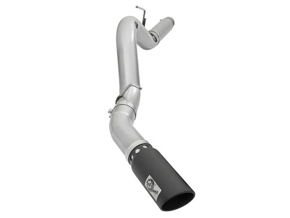 Atlas 5 Inch Aluminized Steel Dpf-Back Exhaust System w/Black Tip GM Diesel Trucks 2016 V8-6.6L (td) Lml aFe Power