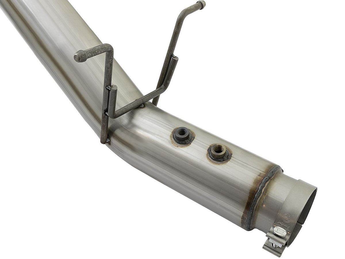 Atlas 4 Inch Aluminized Steel Dpf-Back Exhaust System w/Black Tip GM Diesel Trucks 17-19 V8-6.6L (td) L5P aFe Power-4