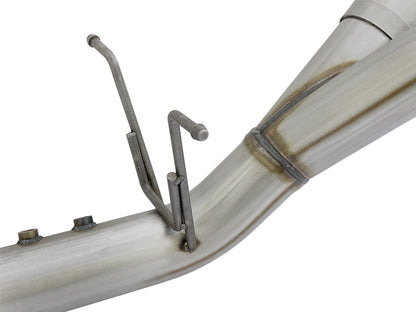 Atlas 4 Inch Aluminized Steel Dpf-Back Exhaust System w/ Polished Tip GM Diesel Trucks 17-19 V8-6.6L (td) L5P Dual Rear Exit Position aFe Power-2