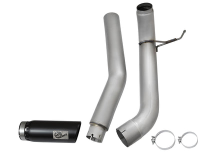 Atlas 5 Inch Aluminized Steel Dpf-Back Exhaust System w/Black Tip Nissan Titan Xd 16-19 V8-5.0L (td) aFe Power-6