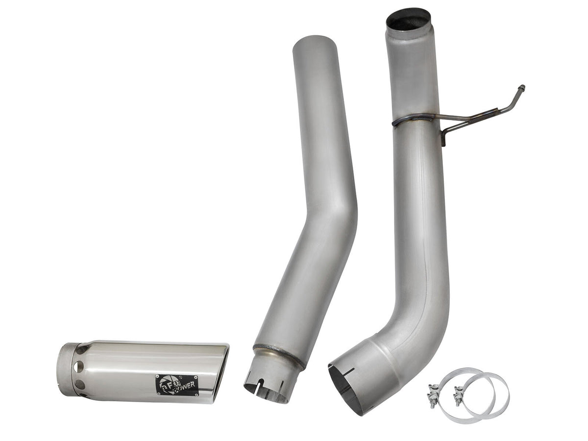 Atlas 5 Inch Aluminized Steel Dpf-Back Exhaust System w/ Polished Tip Nissan Titan Xd 16-19 V8-5.0L (td) aFe Power-6