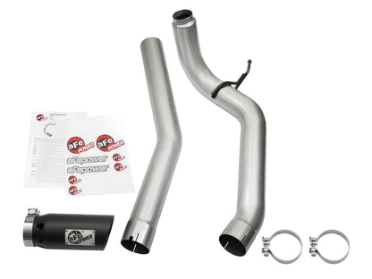 Atlas 4 Inch Aluminized Steel Dpf-Back Exhaust System w/Black Tip Nissan Titan Xd 16-19 V8-5.0L (td) aFe Power-6
