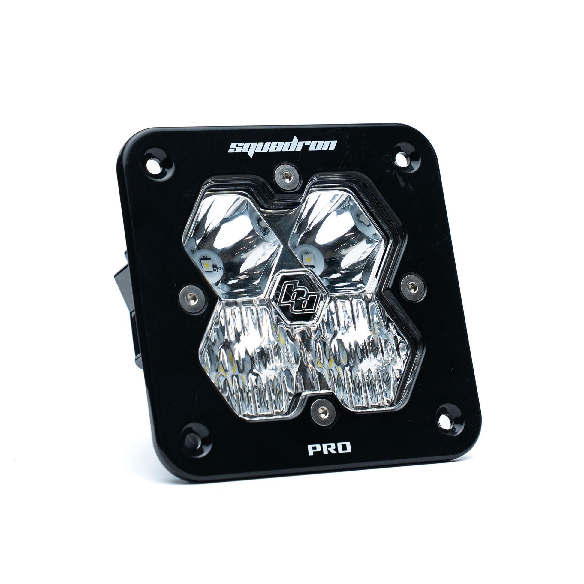 Squadron 2.0 Pro Black Flush Mount LED Auxiliary Light Pod Universal Clear Baja Designs-2
