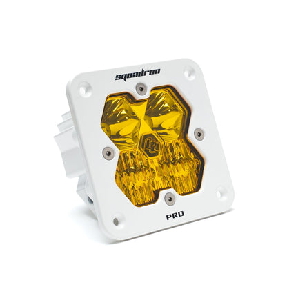 Squadron 2.0 Pro White Flush Mount LED Auxiliary Light Pod Universal Amber Baja Designs-1
