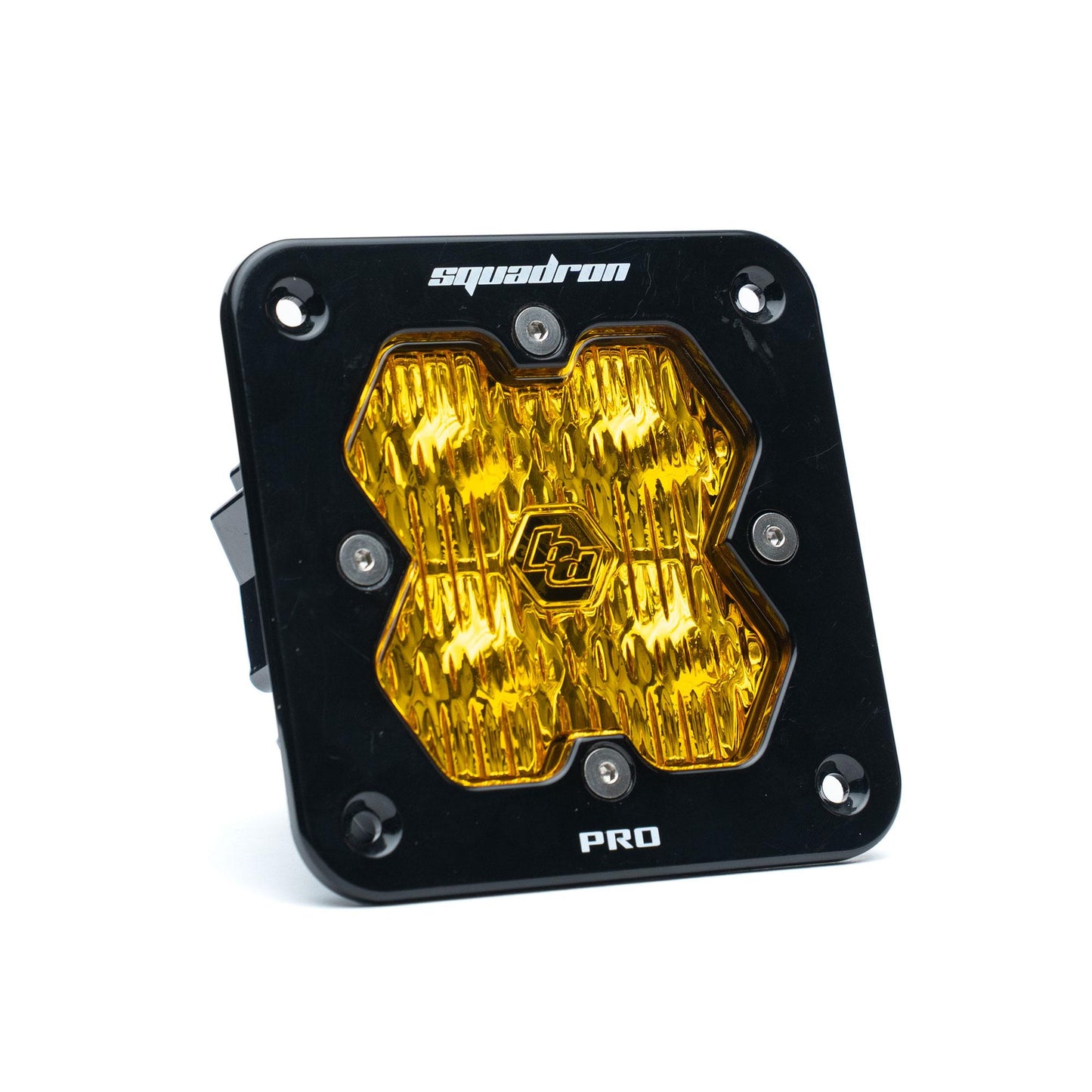 Squadron 2.0 Pro Black Flush Mount LED Auxiliary Light Pod Universal Amber Baja Designs