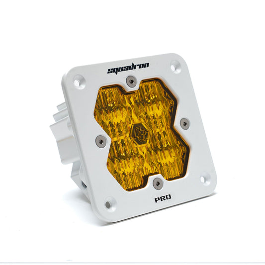 Squadron 2.0 Pro White Flush Mount LED Auxiliary Light Pod Universal Amber Baja Designs
