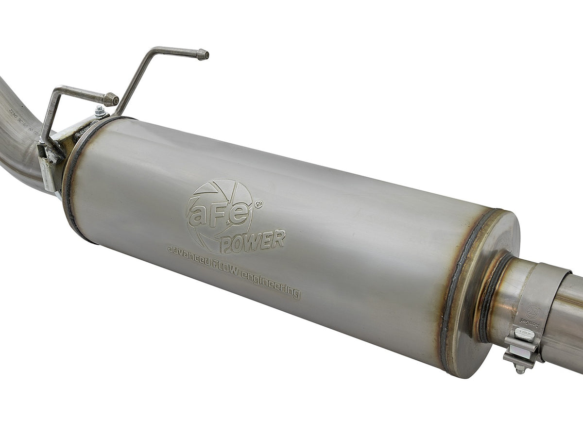 Large Bore-HD 4 Inch 409 Stainless Steel Cat-Back Exhaust System w/o Tip Dodge Diesel Trucks 03-04 L6-5.9L (td) aFe Power-2