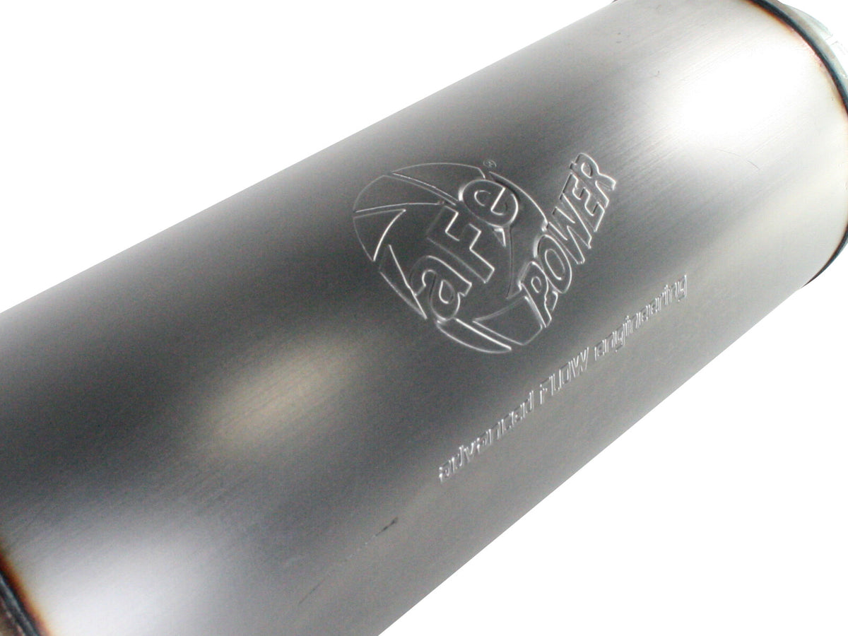 Large Bore-HD 4 Inch 409 Stainless Steel Cat-Back Exhaust System w/o Tip Ford Diesel Trucks 03-07 V8-6.0L (td) aFe Power-2