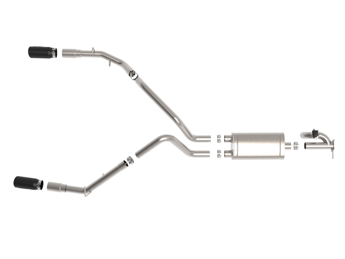 Gemini Xv 3 Inch 304 Stainless Steel Cat-Back Exhaust System w/ Cut-Out Ram 1500 19-22 V8-5.7L Hemi aFe Power-13
