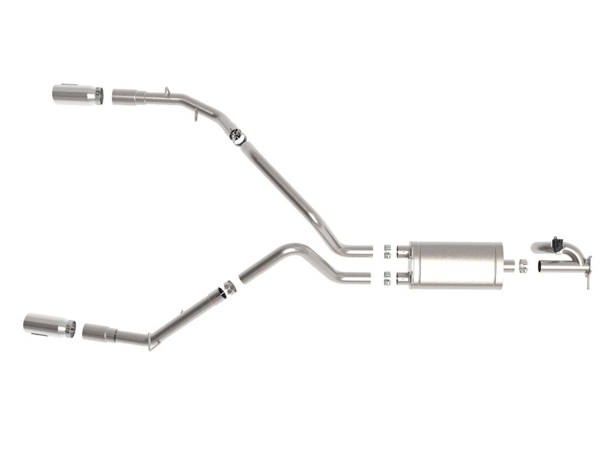 Gemini Xv 3 Inch 304 Stainless Steel Cat-Back Exhaust System w/ Cut-Out Ram 1500 19-22 V8-5.7L Hemi aFe Power-5