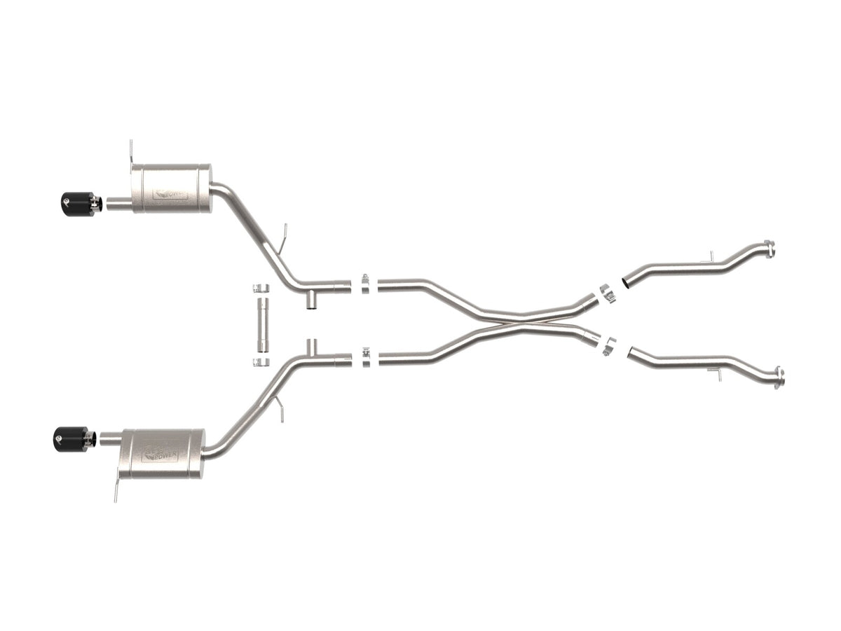 Mach Force-Xp 304 Stainless Steel Cat-Back Exhaust System w/ Tip Dodge Durango 11-26 V6-3.6L/V8-5.7L aFe Power-8