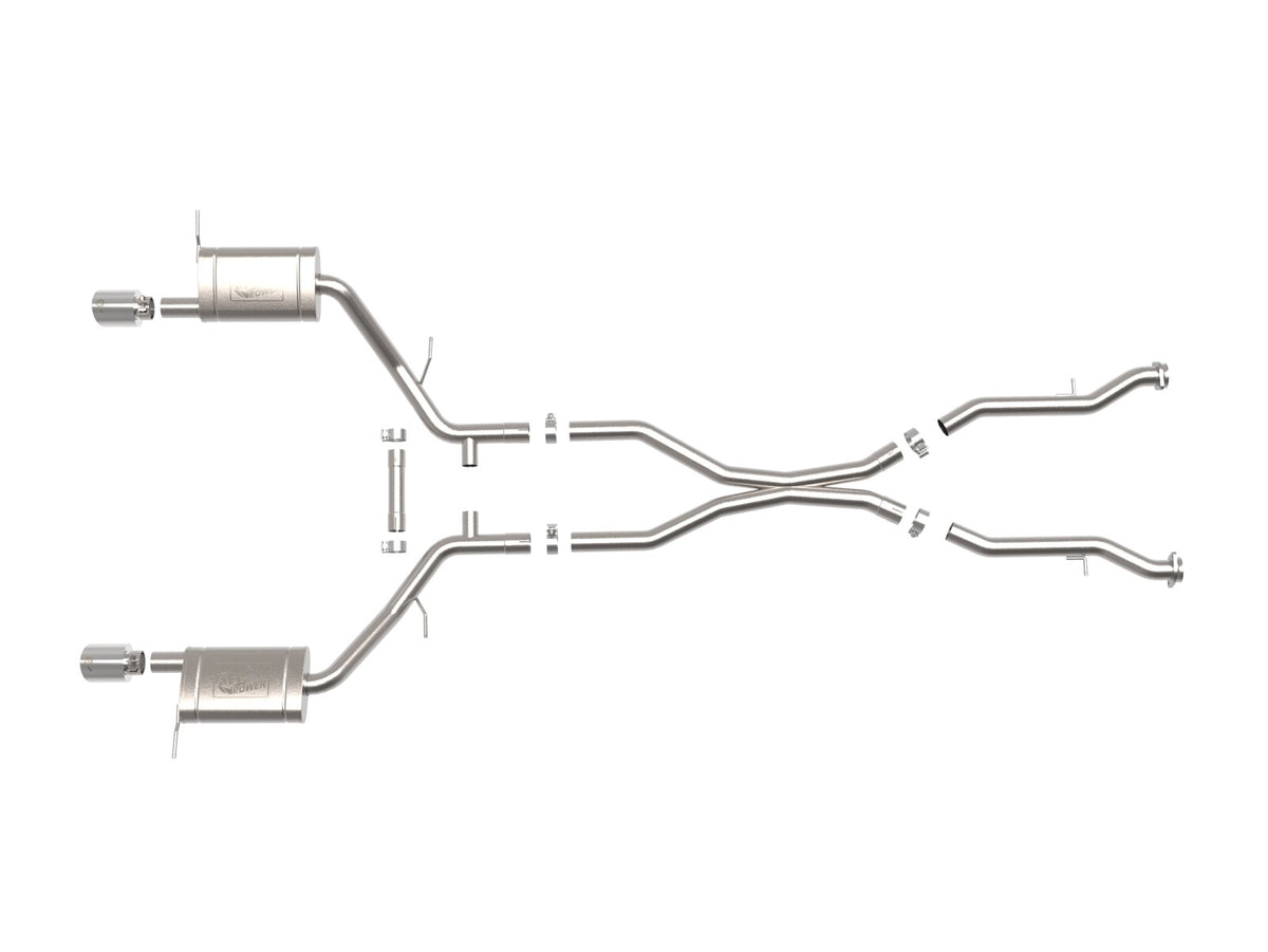 Mach Force-Xp 304 Stainless Steel Cat-Back Exhaust System w/ Tip Dodge Durango 11-26 V6-3.6L/V8-5.7L aFe Power-2